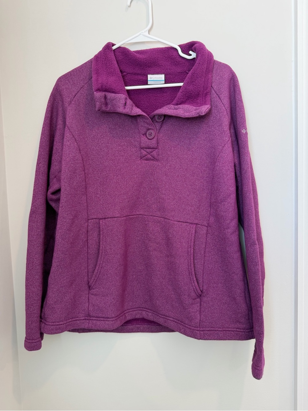 Columbia Women's Plum Button-Collar Fleece Pullover
